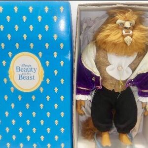 Vintage Disney Beauty & the Beast Beast Doll — DAKIN — New in Box